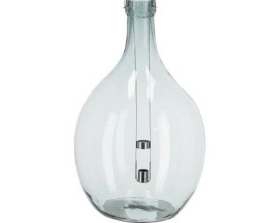 Flaschenwindlicht Esschert s Garden L Ø 34,2 cm H 51 cm transparent Warmweiß