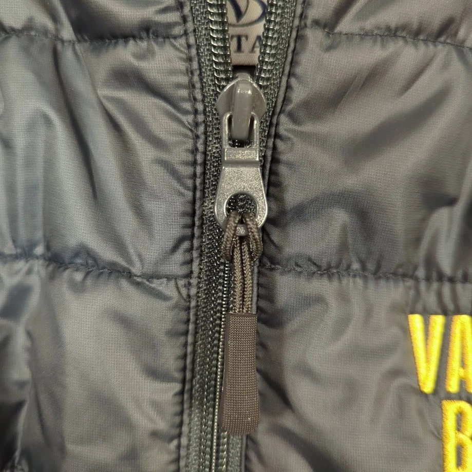 Chaleco Vanderbilt University Business Vantage negro acolchado cremallera completa para mujer mediano Foto 4 de 4