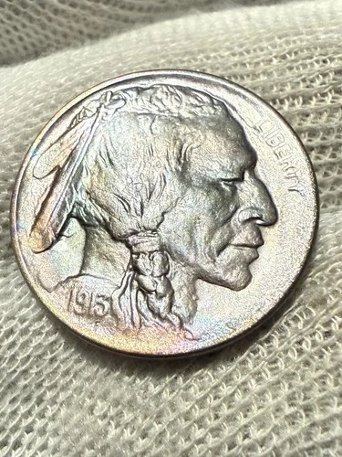 * 1913-D TYPE 1 * SUPERB+ GEM AU+ BUFFALO NICKEL* FROM ORIGINAL COLLECTION Toned