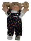 VTG 1982 Cabbage Patch Kids Doll Floral Corduroy Overalls Jumper RARE