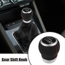 6 Speed Manual Gear Shift Knob For Subaru Impreza Wrx Sti 09-21 Suede Black