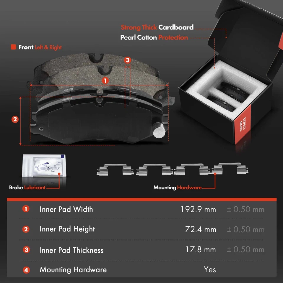 Rotores de freno delanteros perforados y pastillas de freno de cerámica para Land Rover Range Rover LR4 Foto 3 de 4