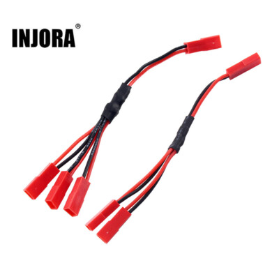 INJORA JST Stecker ESC Batterie JST Female Connector Buchse Y Kabel für TRX4