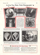 Trick Photographs Subscriber Submitted 1932 Vtg Science & Mechanics Mag Print Ad