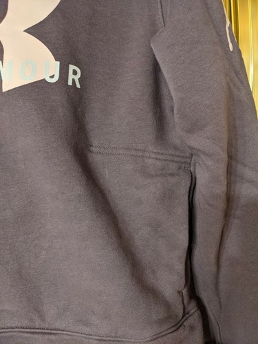 Damen Under Armour Arbeitskleidung Hoodie Sweatshirt mit Taschen, rosa Pferdeaufkleber (L) - Bild 4 von 12