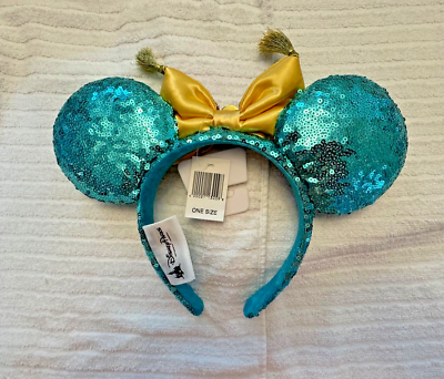 Disney~ JASMINE ~ Aladdin Magic Carpet Bow~ SEQUINED MINNIE  display picture 3