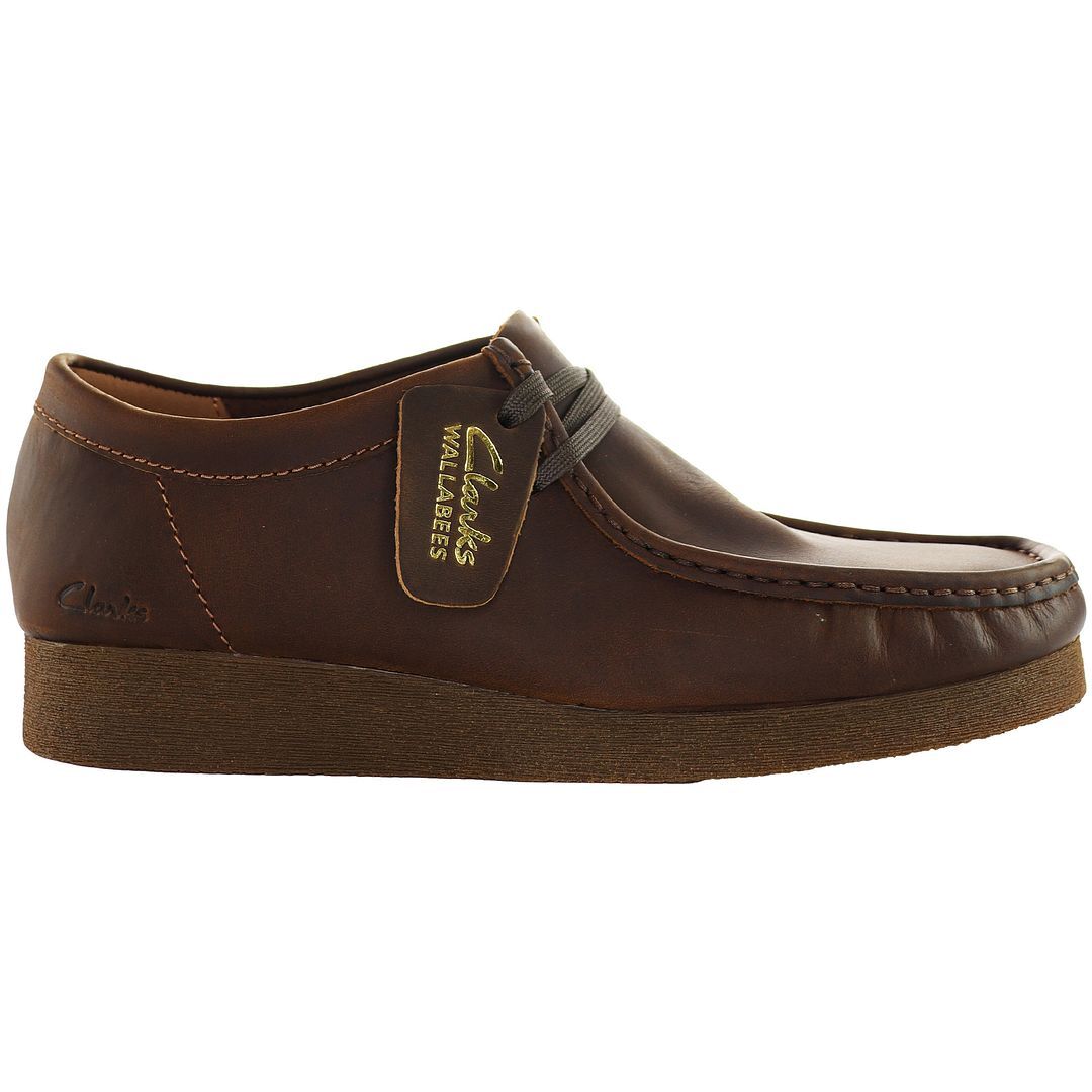 Clarks Wallabee Beeswax Mens Brown Boots
