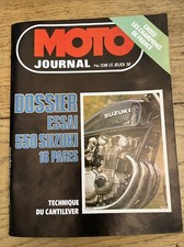 MOTO JOURNAL  338 Dossier Essai Road Test SUZUKI GS 550 Scooters 1919-1945 1977