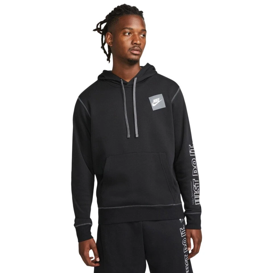 Nike Men's Hoodie Just Do It NSW Athletic Pullover Sportwear Hooded Sweatshirt