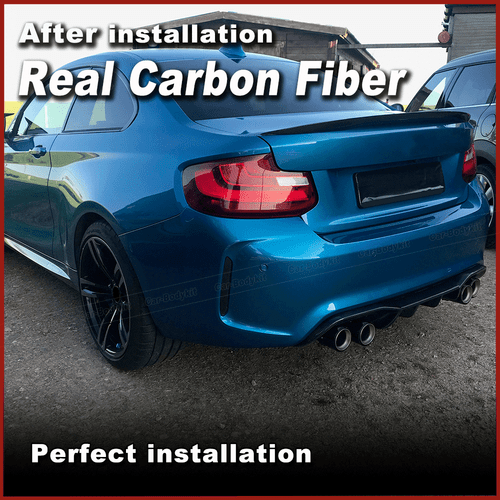 Difusor trasero de carbono para BMW SERIE 2 F87 M2 Coupé difusor parte trasera faldón alerón - Imagen 4 de 12