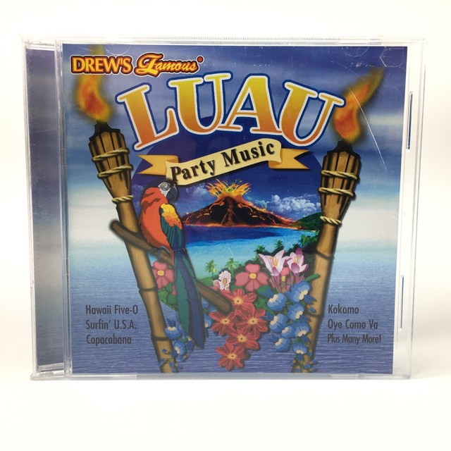 Drews Famous Luau Party Music CD Summer Bash Hawaiian Songs Sounds Hit