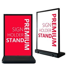 24" x36" Heavy-Duty Water Filled Base Windproof Sign Poster Holder With wheels