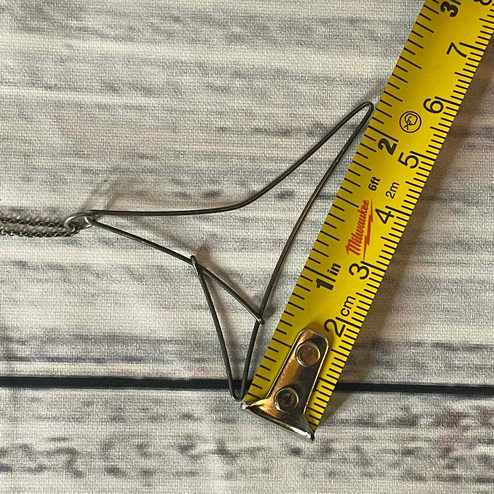 Asymmetrical Sterling Silver Artesian Designed Ne… - image 5