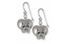 Westie Earrings Jewelry Sterling Silver Handmade West Highland White Terrier Ear