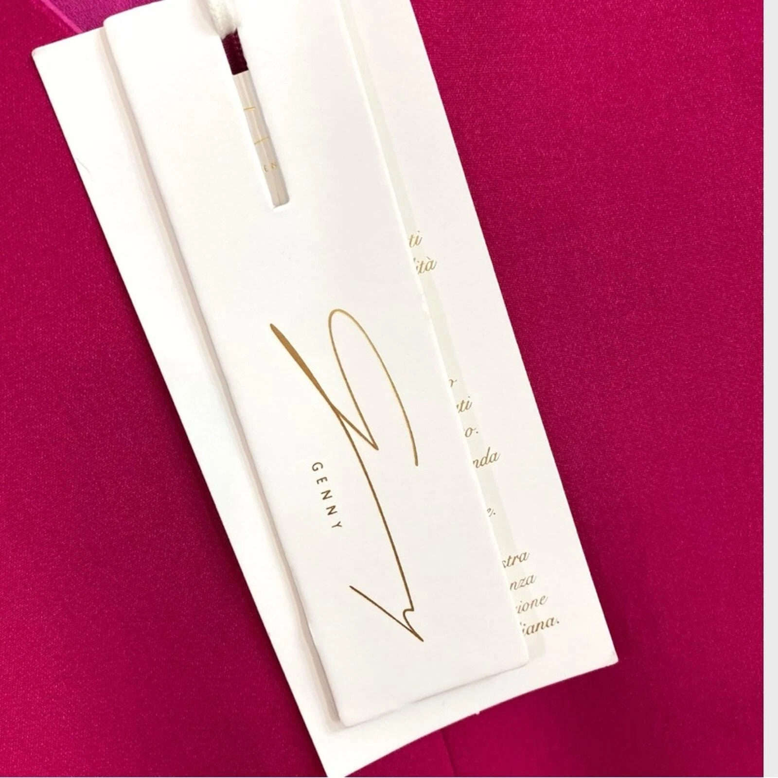 VERSACE Maxi abito Genny NUOVO $1.224 rosa caldo nero Swirl nuovo con etichette taglia 10 USA