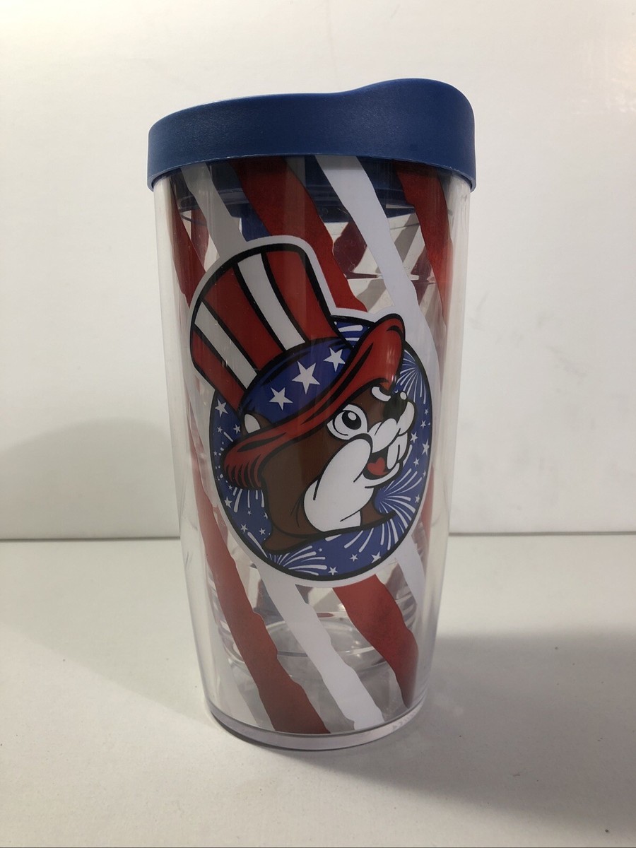 Buc-ee's 4th Of July Tervis Clear Plastic 16oz Tumbler Made In The