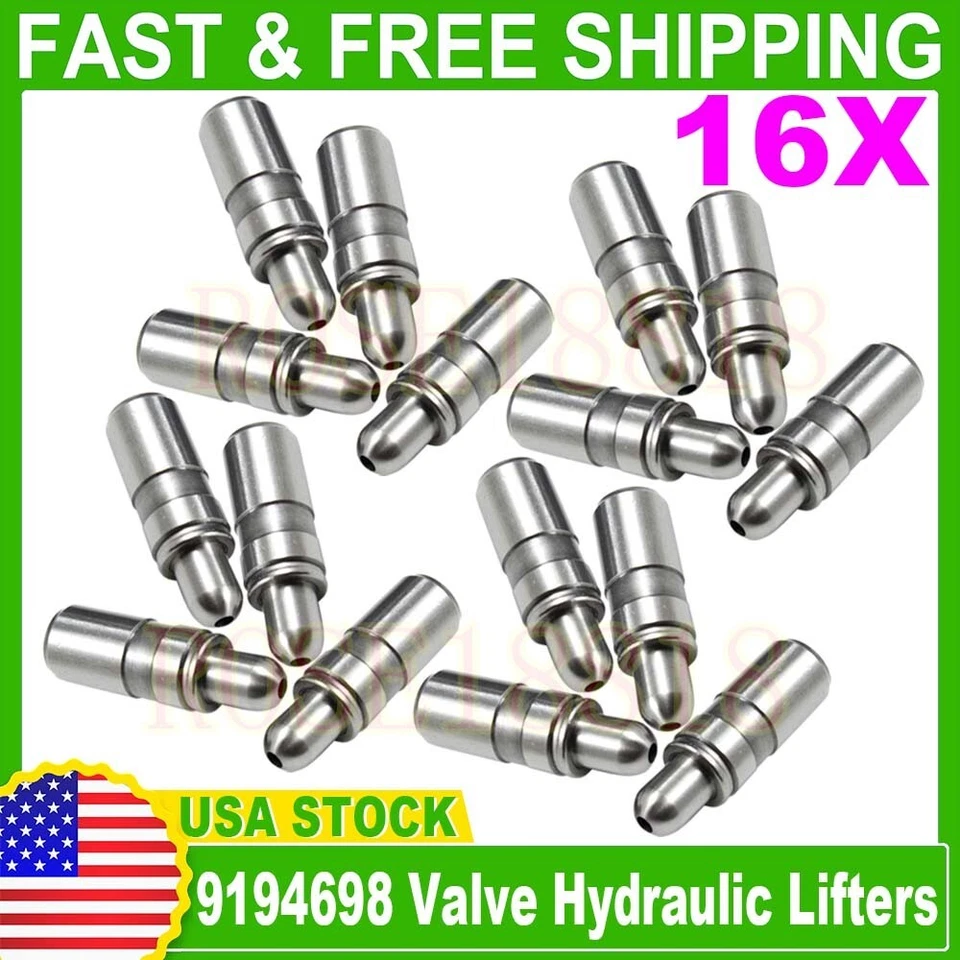 Elevadores hidráulicos de válvula 16X para Buick Chevy Pontiac Saturn 1.9L 2.0L 2.2L 2.4L Foto 3 de 4