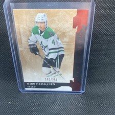 2019-20 Upper Deck Artifacts Ruby Parallel Miro Heiskanen 111 Stars 162399 2019-20 Upper Deck Artifacts Ruby Parallel Miro Heiskanen 111 Stars 162399