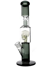 12" Skull Glass Bongs  Smoking Glass Water Pipe with skull bowl