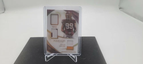 2020 Immaculate Chase Young Triple 3 Color Patch Relic 02/10 Washington Football