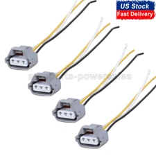 4X Connector Plug Wire Pigtail Harness For Toyota Turn Signal Corner Headlight