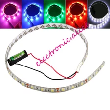 12V Battery Powered LED Strip 5050 3-30 led White Waterproof Flexible LED Strip