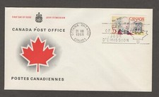 CANADA FIRST DAY REPLACEMENT COVER - 1968 - TYPE 4 - GEORGE BROWN ISSUE