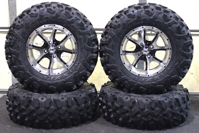 WOLVERINE 1000 X2 28'' CARNIVORE RADIAL ATV TIRE 14'' COBRA M/B WHEEL KIT 11K
