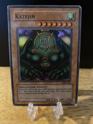 yugioh card kazejin Yu-Gi-Oh BANDAI Sanga Suijin 3cards Rare 1999 EX-VG Japanese v during damage calculation in your opponents turn Yu-Gi-Oh! Kazejin By Konami TCG