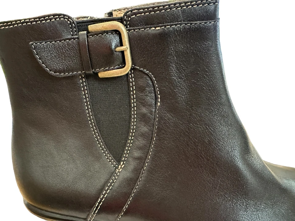 Softspots ботинок лодыжки загрузки молнии Chelsea черный женский размер 6WW стороны пряжки - Изображение 4 из 4