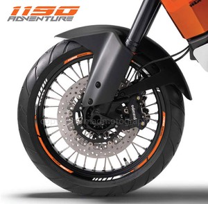 1190 Adventure Motorrad Rad Aufkleber Rim Sticker für Streifen Orange ...