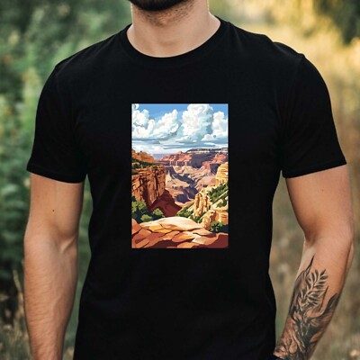 Herren T-Shirt Grand Canyon Nationalpark Motiv Baumwolle Größe XS bis 5XL