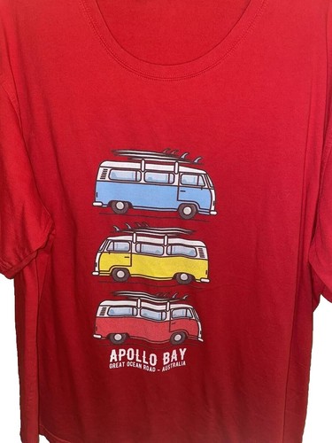 Apollo Bay Great Ocean Road- Australia Red T Shirt JB’s Wear Tag Xl. A4