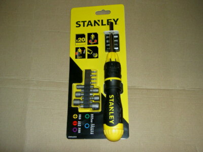Stanley 20 Stück Ratsche Schraubendreher Set Modell stht0-62574 brandneu 0-62-574