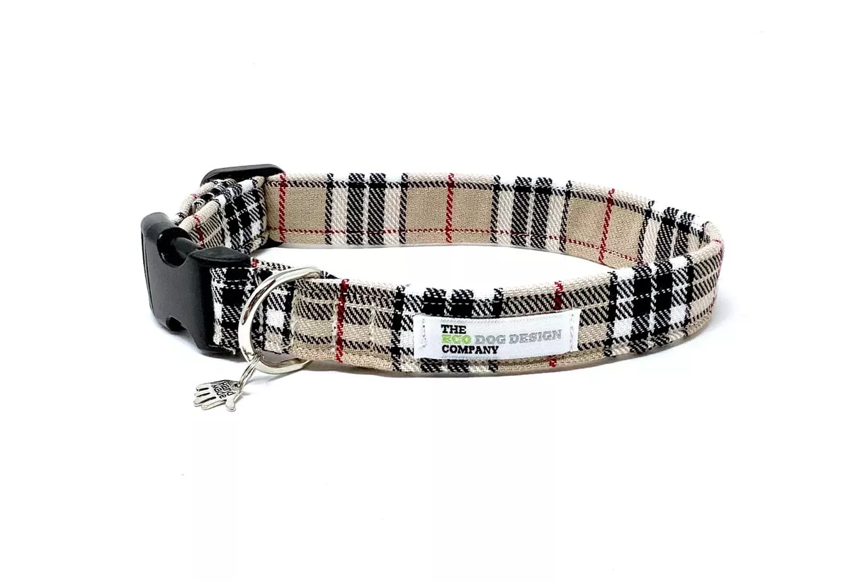 Classic Beige Tartan Dog Collar and Optional Matching Lead Set | eBay