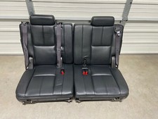 2007-2014 Tahoe Suburban Yukon Leather 3rd Third Row Rear Seats Black Leather 2007-2014 Tahoe Suburban Yukon Leather 3rd Third Row Rear Seats Black Leather