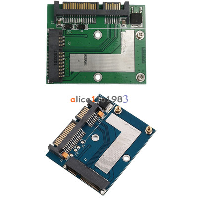 Mini PCI-e MSATA To 2.5inch SATA Adapter Converter Card Module Board Blue /Green