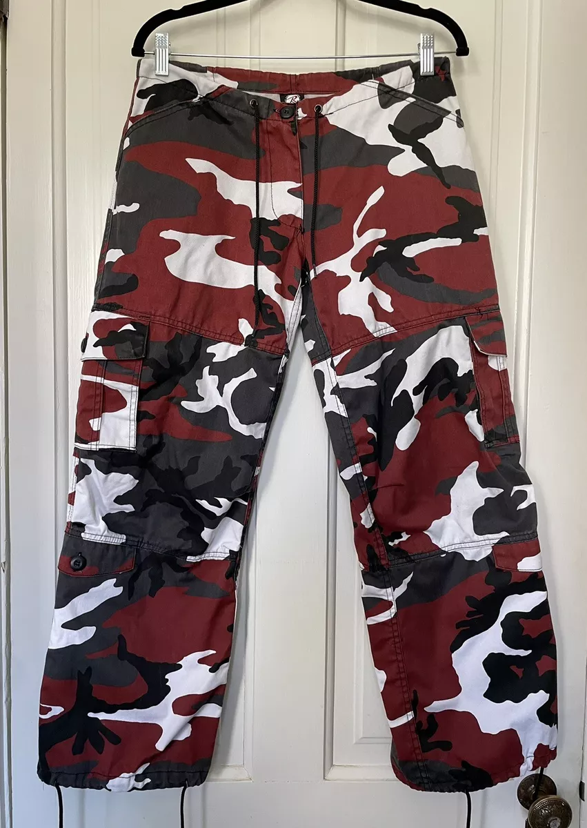 Maroon store camo pants