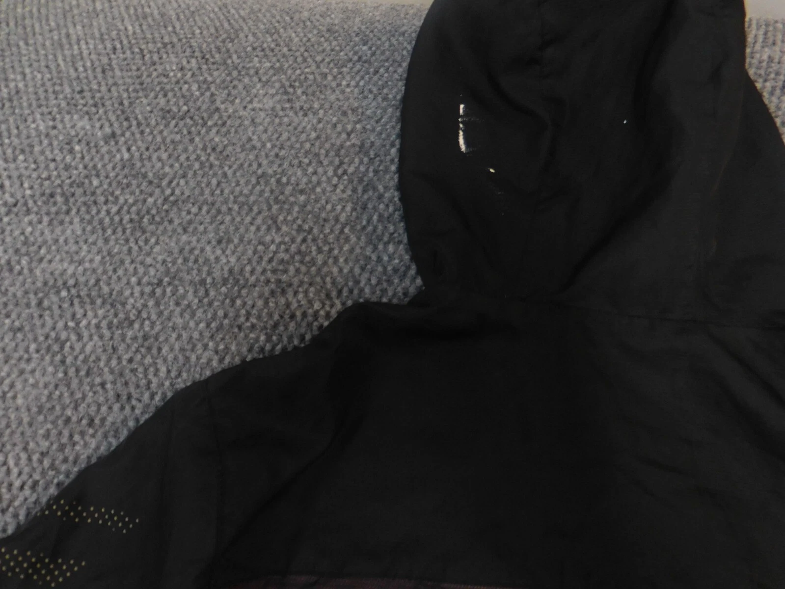 Reebok Mens Jacket M purple black Hoodie full zip drawstring blue - product detail image 12