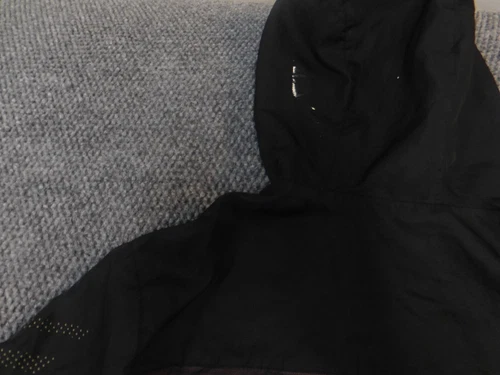 Reebok Mens Jacket M purple black Hoodie full zip drawstring blue image 12