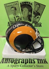 Marcus Dupree Autographed Los Angeles Rams Throwback Mini Helmet G21