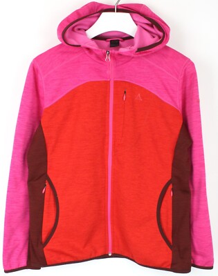 Schoffel Fleece Hoody Belfort1 Kapuze Damen UK 18 Reißverschluss Muster