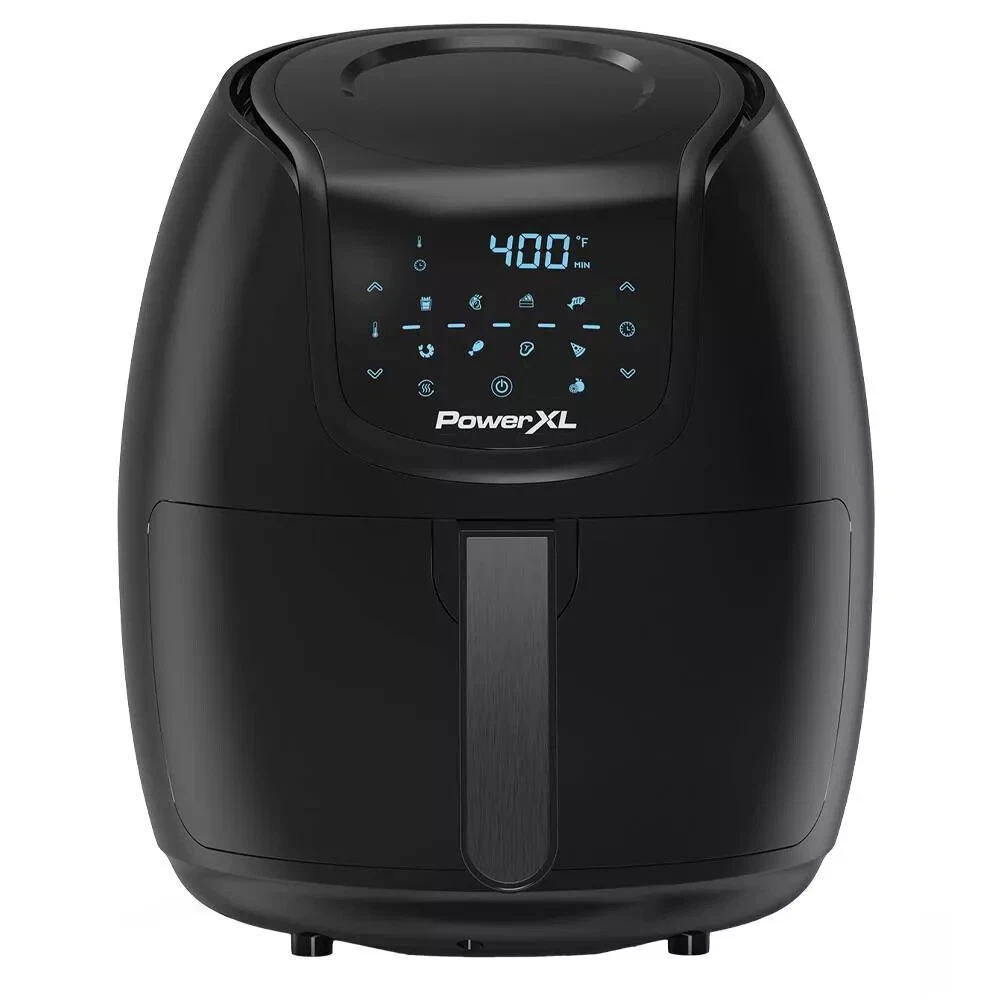 PowerXL Vortex Air Fryer 5QT BLK - 10 Pre-Programmed Settings, Digital  Control, Removable Fry Basket, Timer with Auto Shut-Off in the Air Fryers  department at