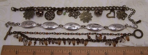 Lot of 3 Fashion Bracelets - Picture 4 of 10