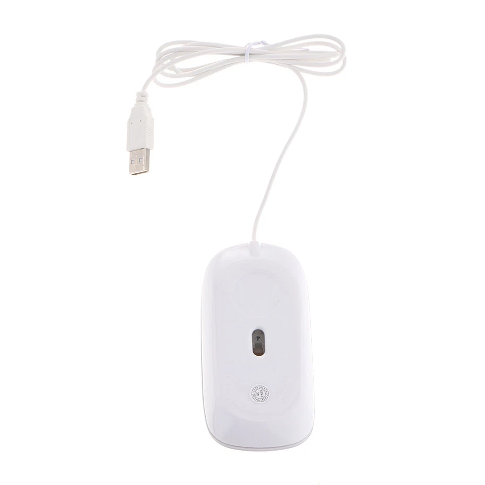   Thin Slim USB Optical Wired Mouse for PC Laptop Windows Apple- Silver - Image 2 of 4