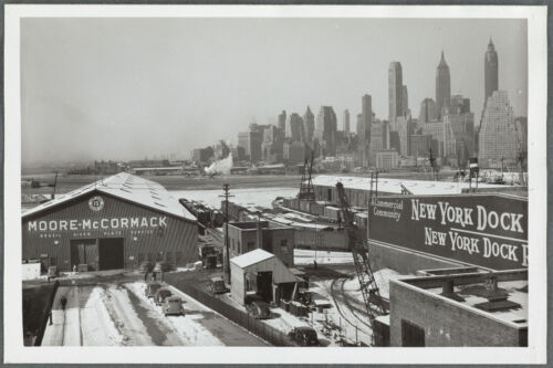 Vecchia foto 4X6, vista anni '50 da Brooklyn Heights, NY verso Manhattan 5817666 - Foto 1 di 1