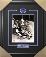 Bobby Baun signed autograph Toronto Maple Leafs 8x10 framed