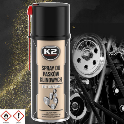 K2 Keilriemenspray 400 ml Riemenspray Aerosol Spray Antirutsch V-Beltspray