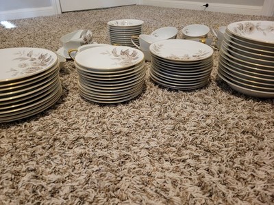 Vtg Noritake China 5142 LASALLE Dining Service Set 85 Pieces 11