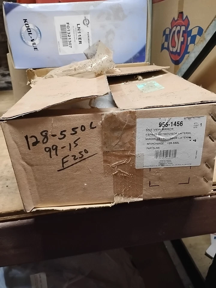 Espejo retrovisor manual lado izquierdo Dorman 955-1456 para camioneta Ford F250 Foto 3 de 3